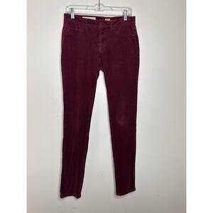 Pilcro And The Letterpress Size 28 Serif Fit Red Corduroy Skinny Pants